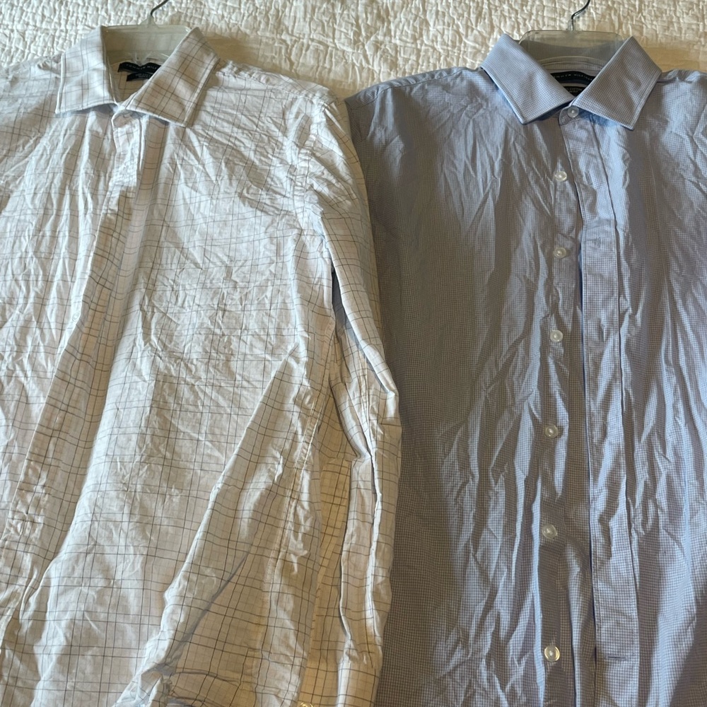 2 Tommy Hilfiger USED ONCE men’s Dress Shirts